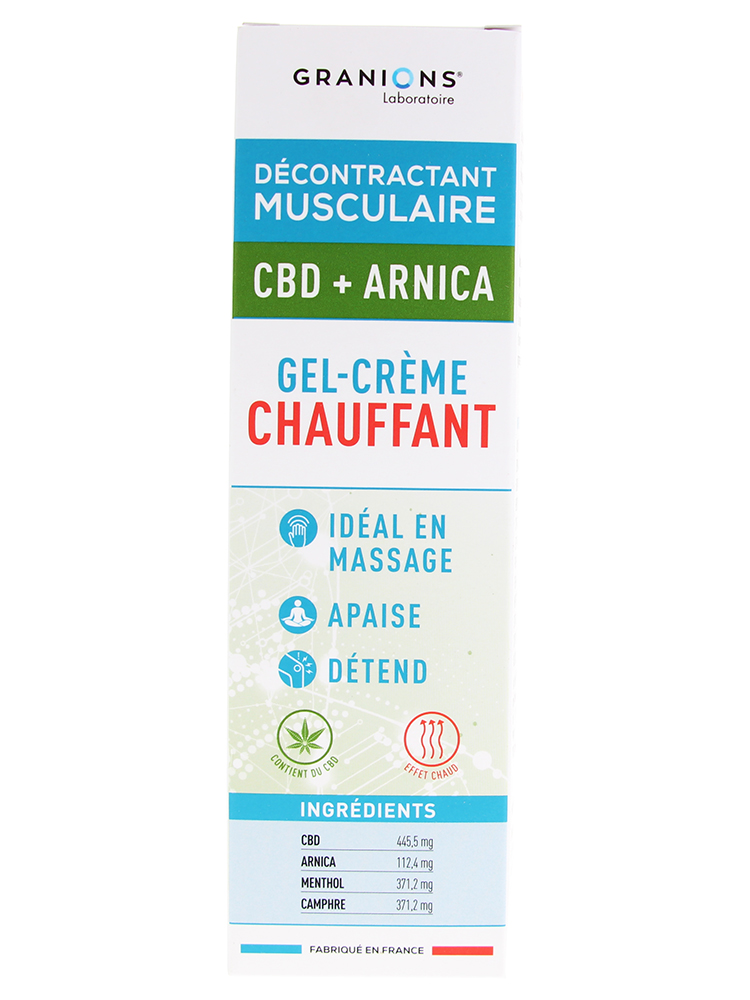 Granions Gel-Crème Chauffant CBD & Arnica 75 ML
